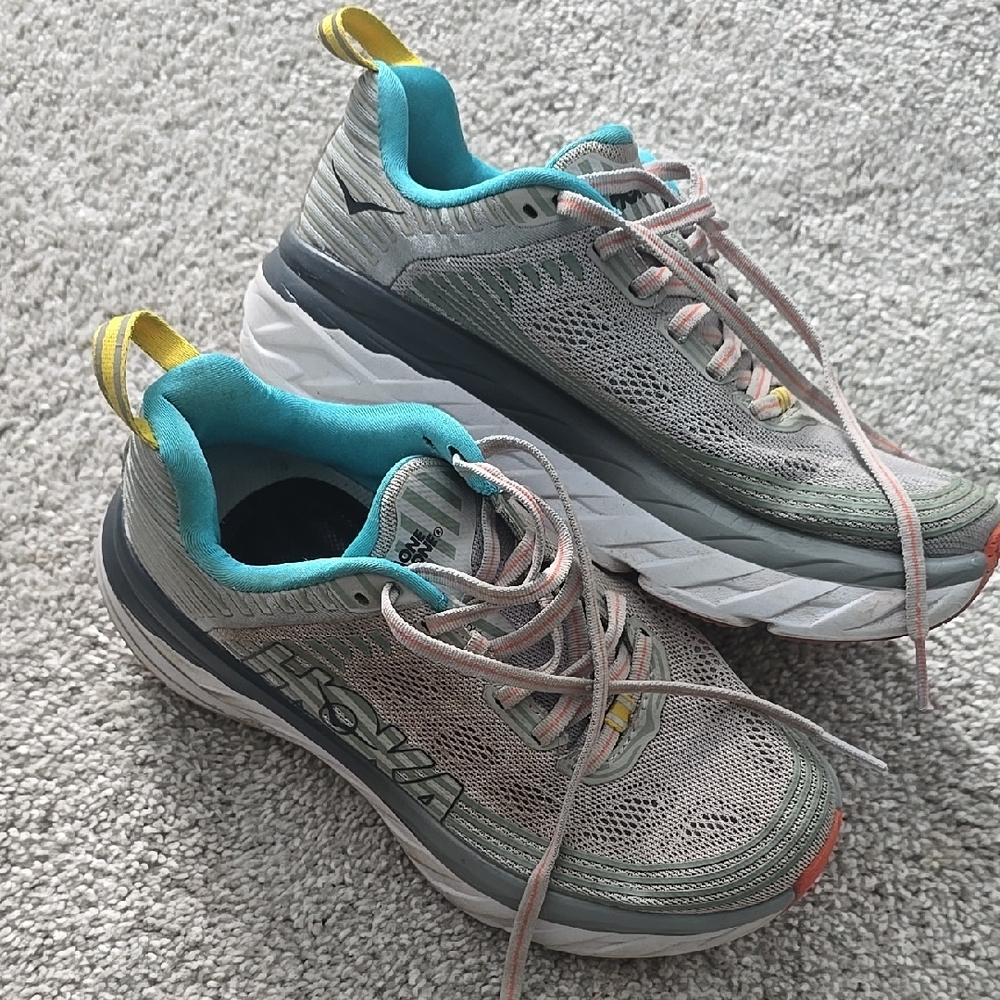 Hoka Women's Gray Running Shoes